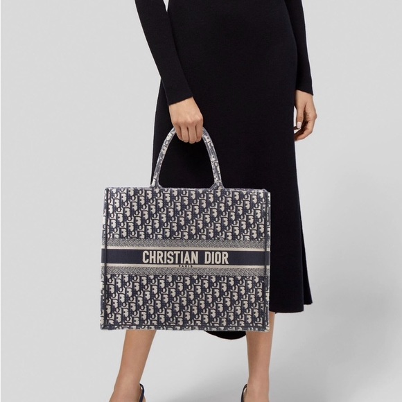 DIOR Large Oblique Book Tote With In Mint And Excellent Condition As Shown - Picture 3 of 6